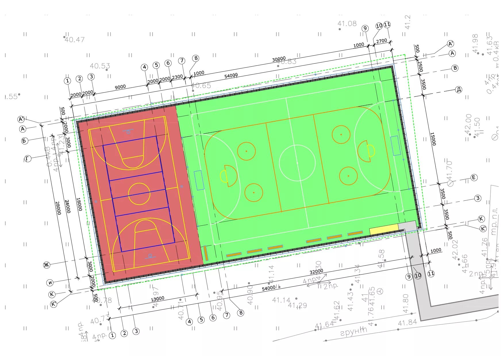 площадь спортивной площадки. универсальная спортивная площадка 10х20м чертеж. 6 32250х15000х4100. площадь спортивной площадки. 1 универсальная спортивная площадка 15х30 разметка схема.