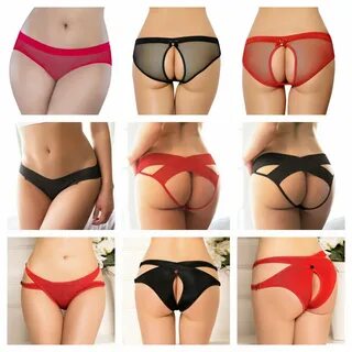 SEXY Hot Damen Lace Panty ouvert Schlüpfer Unterwäsche Dessous Gr 8-16 UK e...