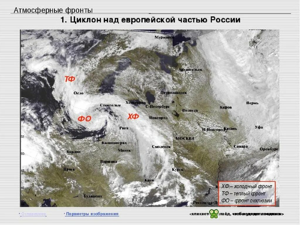 Погода на теплом атмосферном фронте