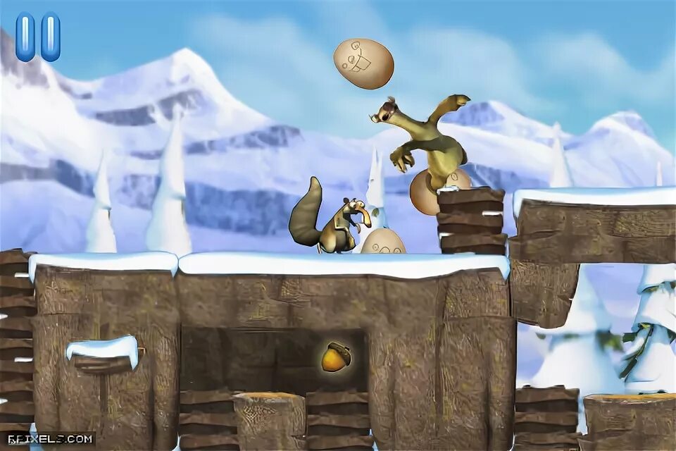 Том игр ios. Ледниковый период 3 Эра игра. Ice age: Dawn of the Dinosaurs (2009). Белка с орехом Ледниковый период игра. Ледниковый период 3 Эра динозавров.