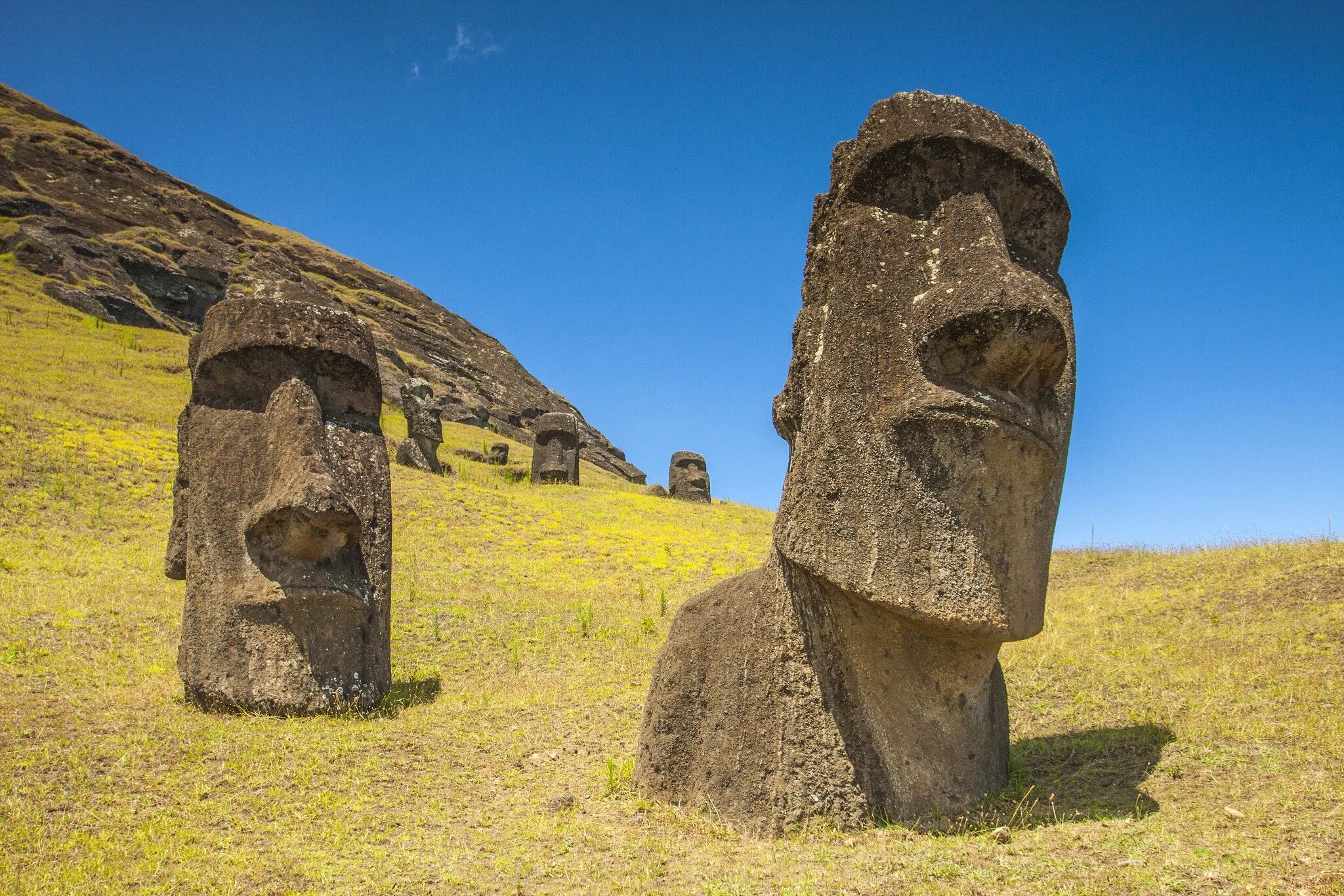 Каменные статуи Моаи остров Пасхи Чили. Остров Пасхи статуи Моаи. Истуканы Моаи на острове Пасхи. Моаи (статуи острова Пасхи), Чили.