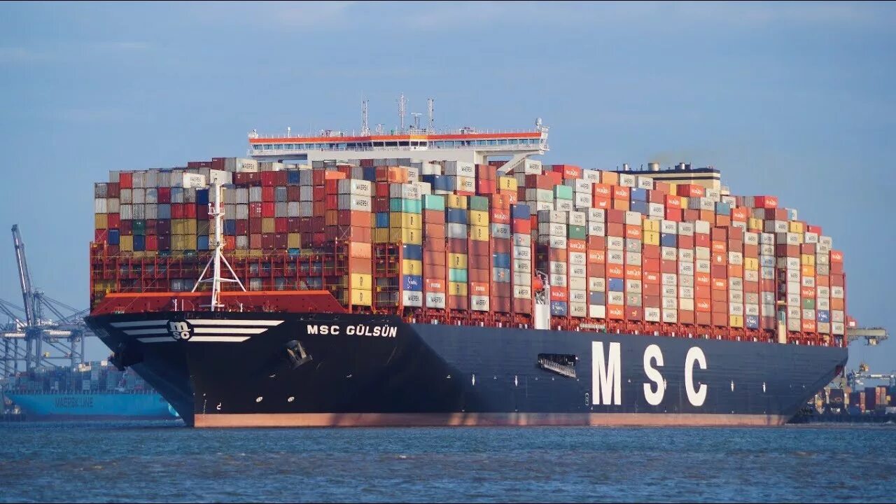 Контейнеровоз MSC Gülsün. Контейнеровоз в мире – MSC Gülsün.. Контейнеровоз Гулсун. MSC контейнеровоз самый большой. Большой грузовой парусник 4 буквы