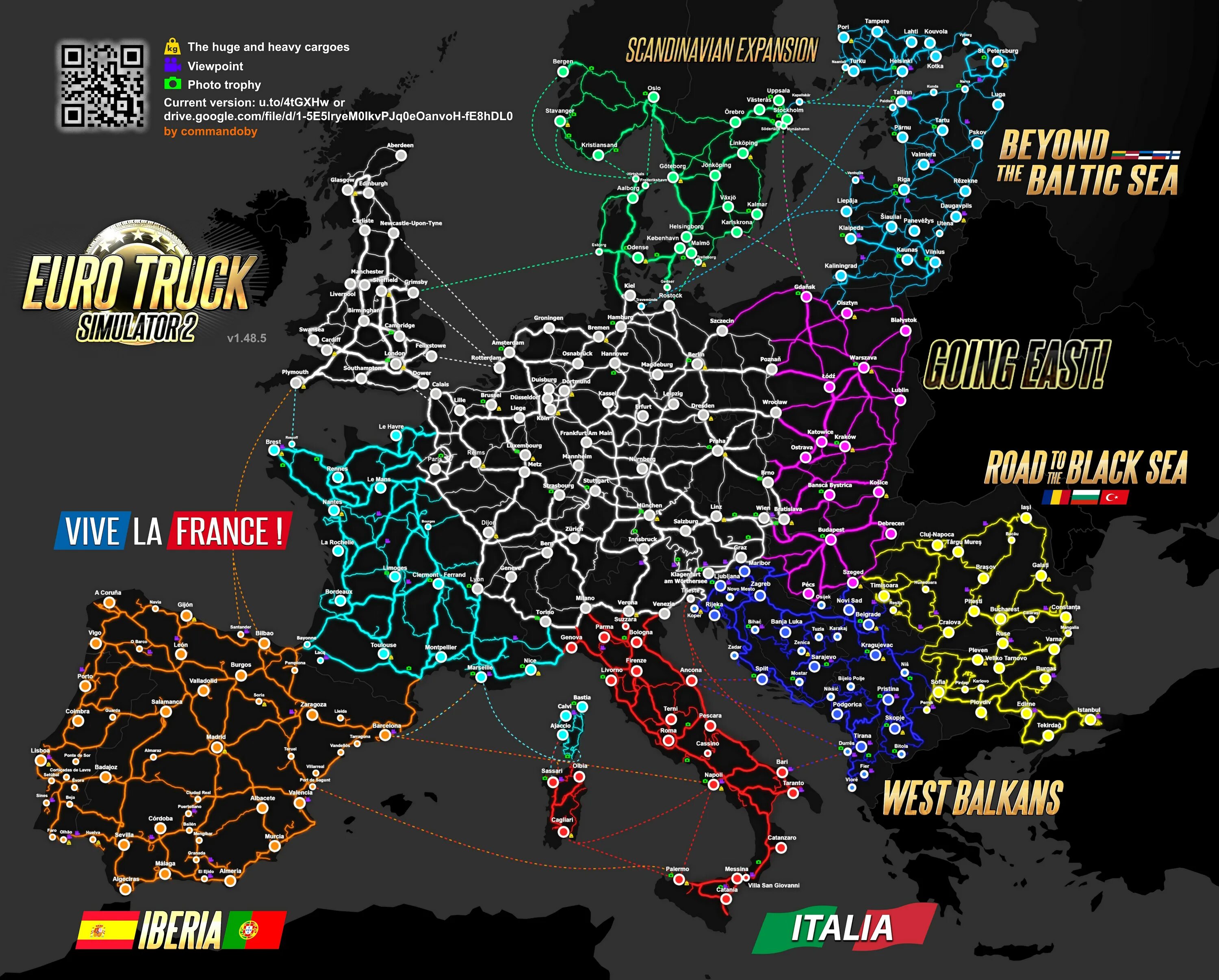 Ets 2 dlc maps. Ets 2 west balkans карта. euro truck simulator 2 - west balkans. ets 2 карта автосалонов. карта секретных дорог ets 2 west balkans.