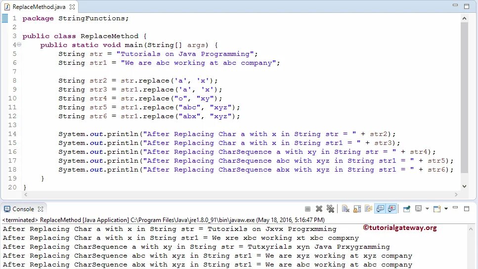 Добавить в строку java. Метод replace java. string java. char в string java. replace джава.