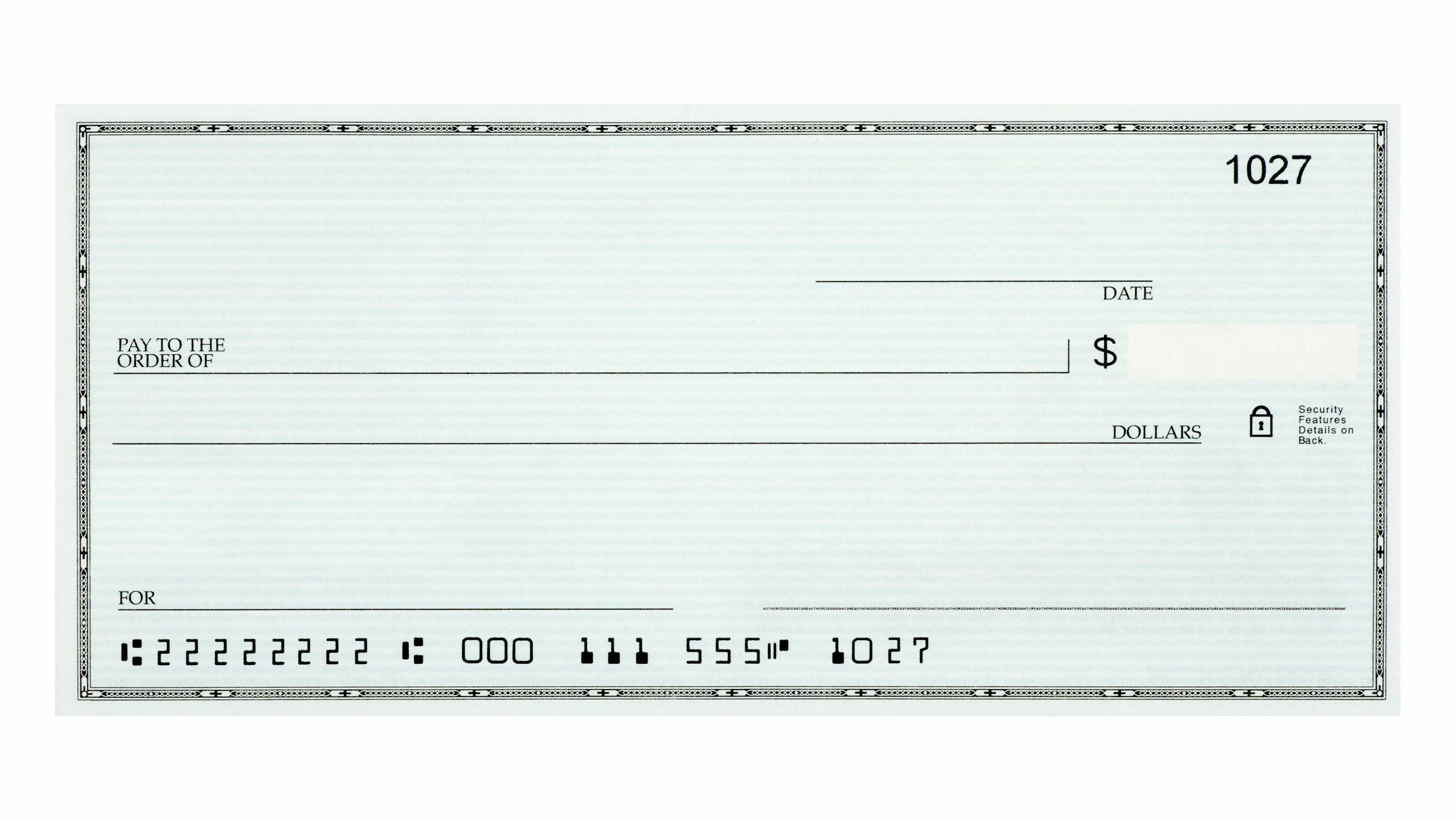 Blank check