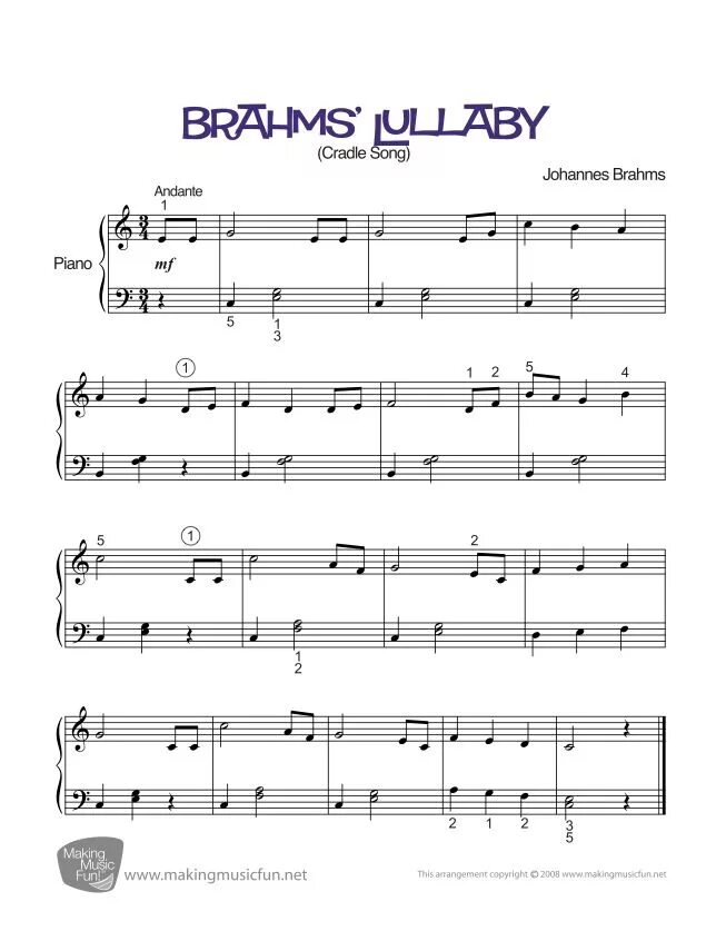 Piano song sheets