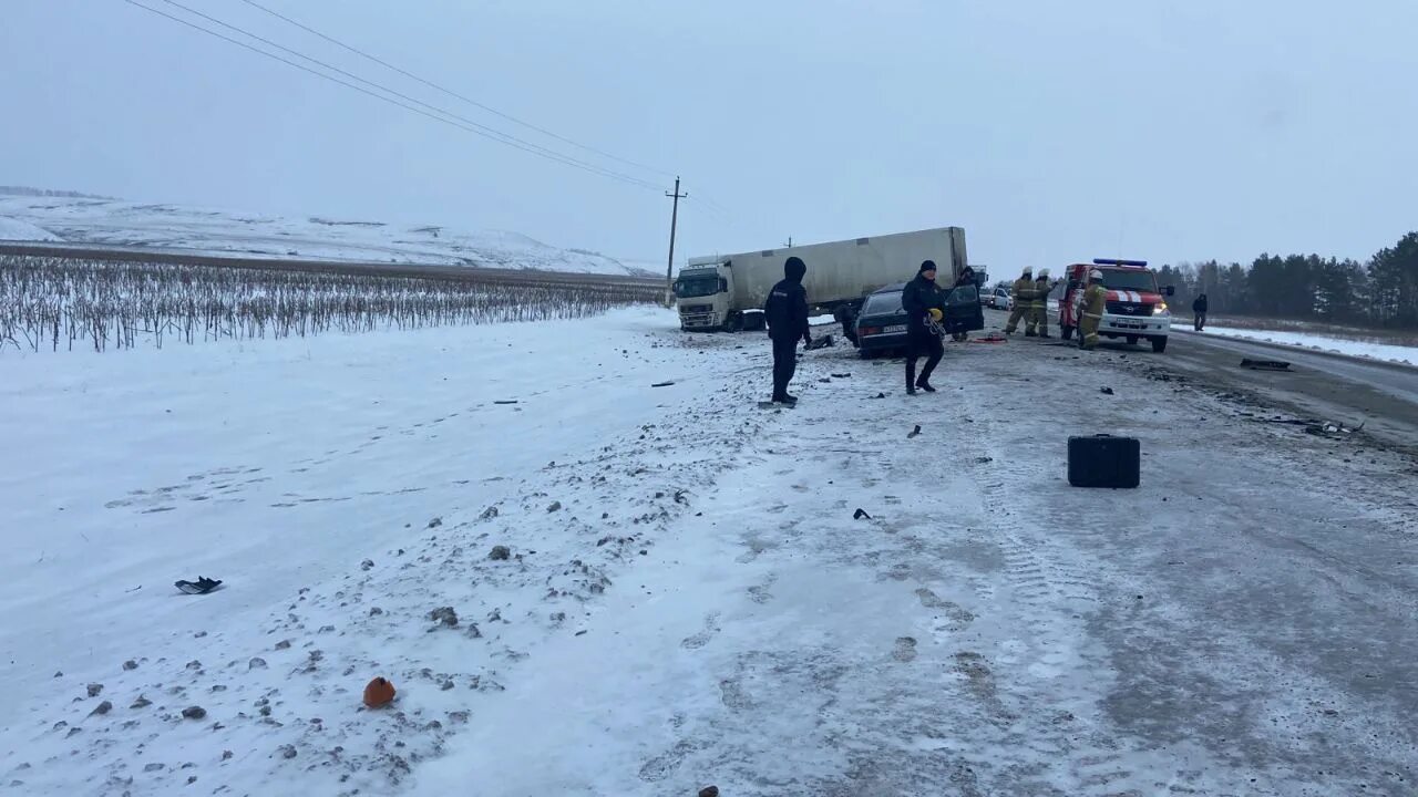 ДТП на трассе м5 в Самарской области.