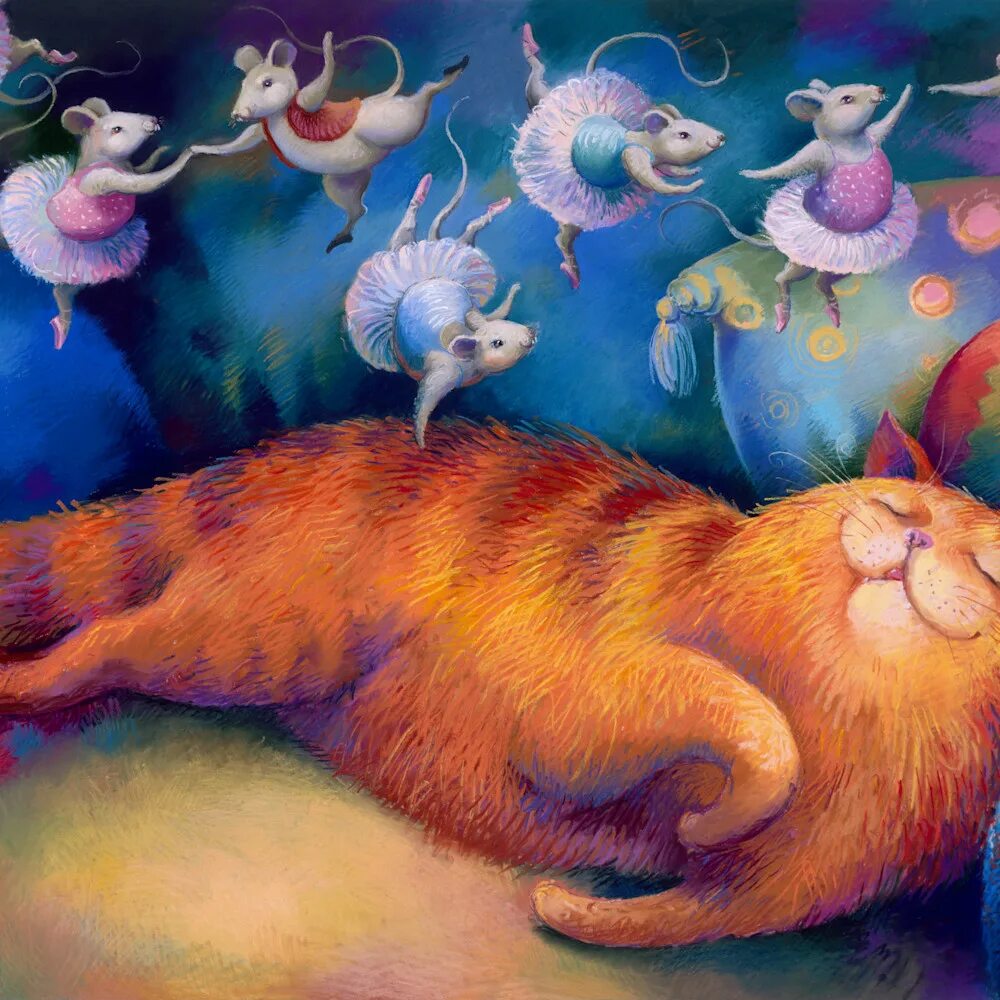 Спокойной ночи рыжий кот. Сновидения кошки. Спящие котята. Сонный котик. Спящие коты фото.