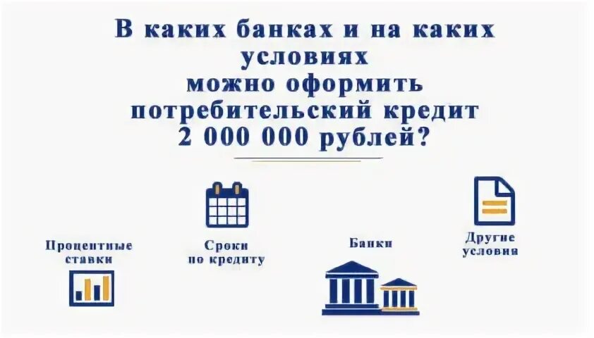 Кредит 2 миллиона рублей на 10 лет. Какие нужны документы чтобы взять кредит в банке на 2000000 миллиона.