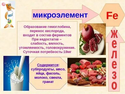 Роль микро и макроэлементов в организме
