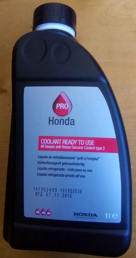 какой антифриз хонда црв