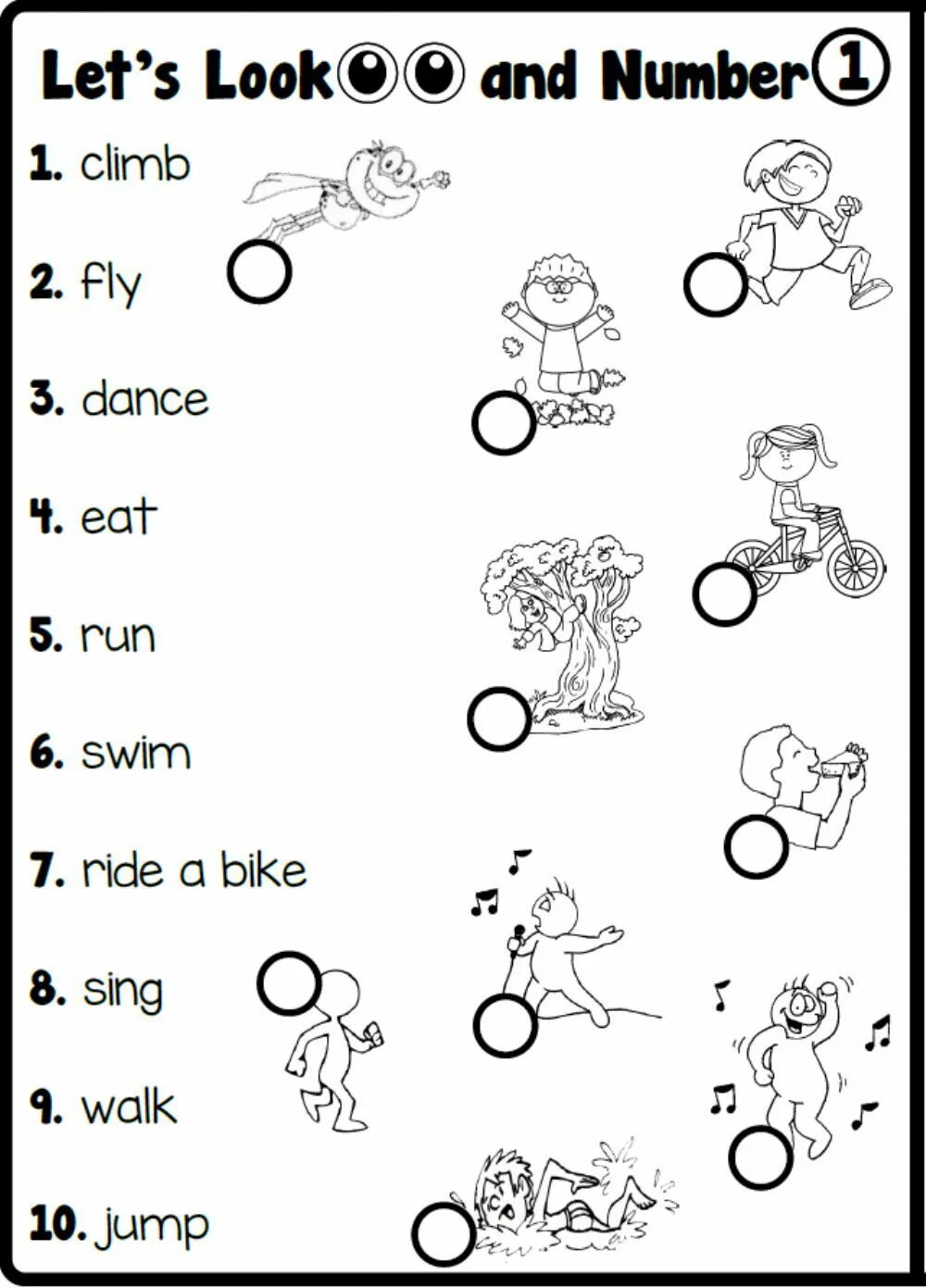 Worksheets actions