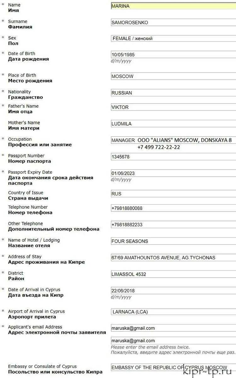 Образец заполнения визы кипра. Образец заполнения визы на кипр. заполнение анкеты на визу кипра. анкета для визы на кипр для россиян образец. образец заполнения анкеты на визу на кипр.