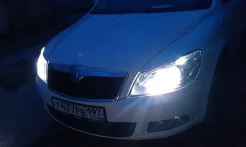 Светодиодные лампы в октавию а5