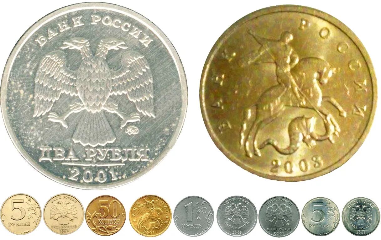 Какие монеты современной россии