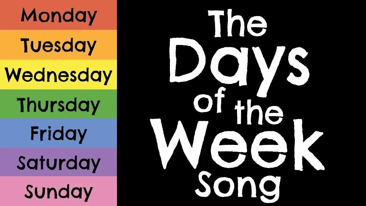 Days of the week. Days of the week Song. Days of the week картинки. Days of the week надпись. N the week