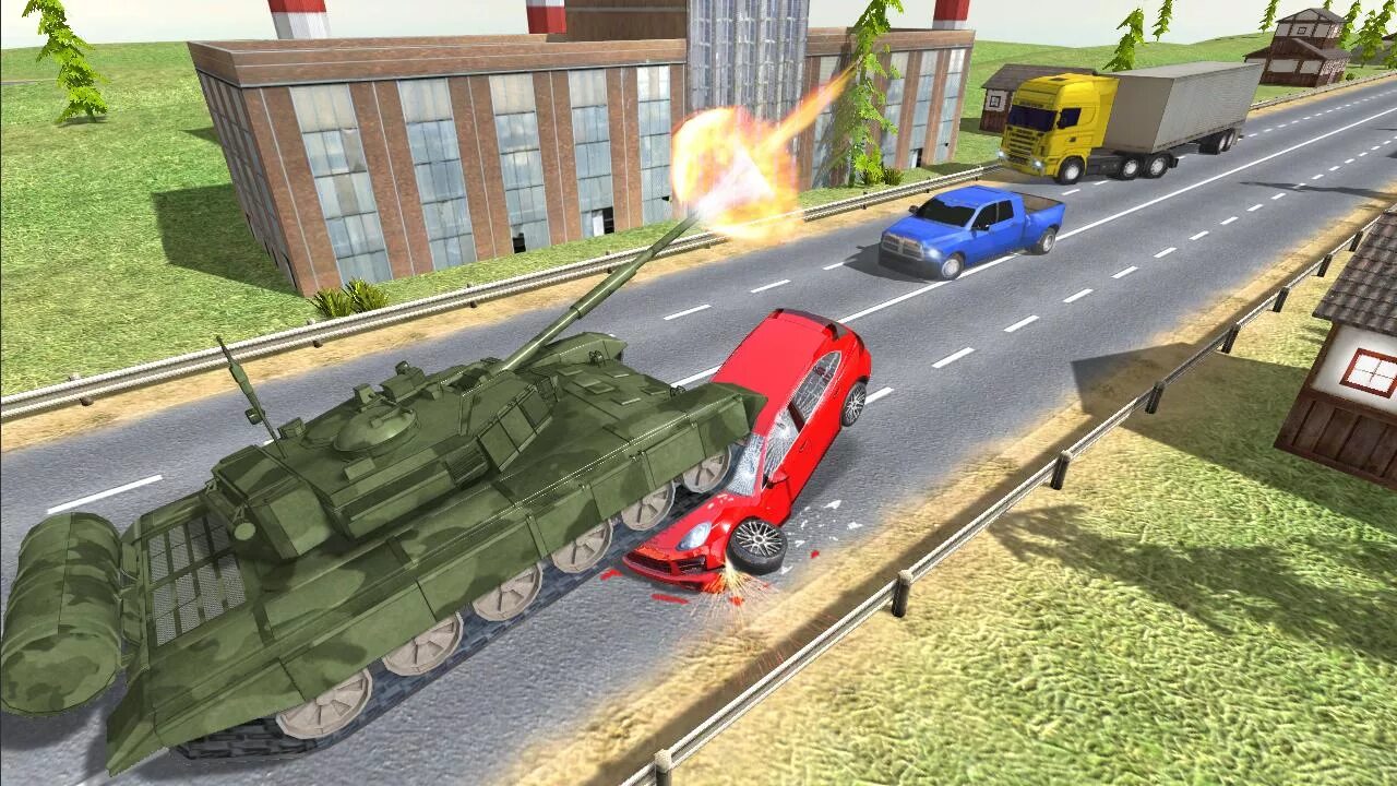 Tank Racer на андроид. Игра танк разрушает машину. Танк давит игра. Танк 3d Android. Танчики и машинки