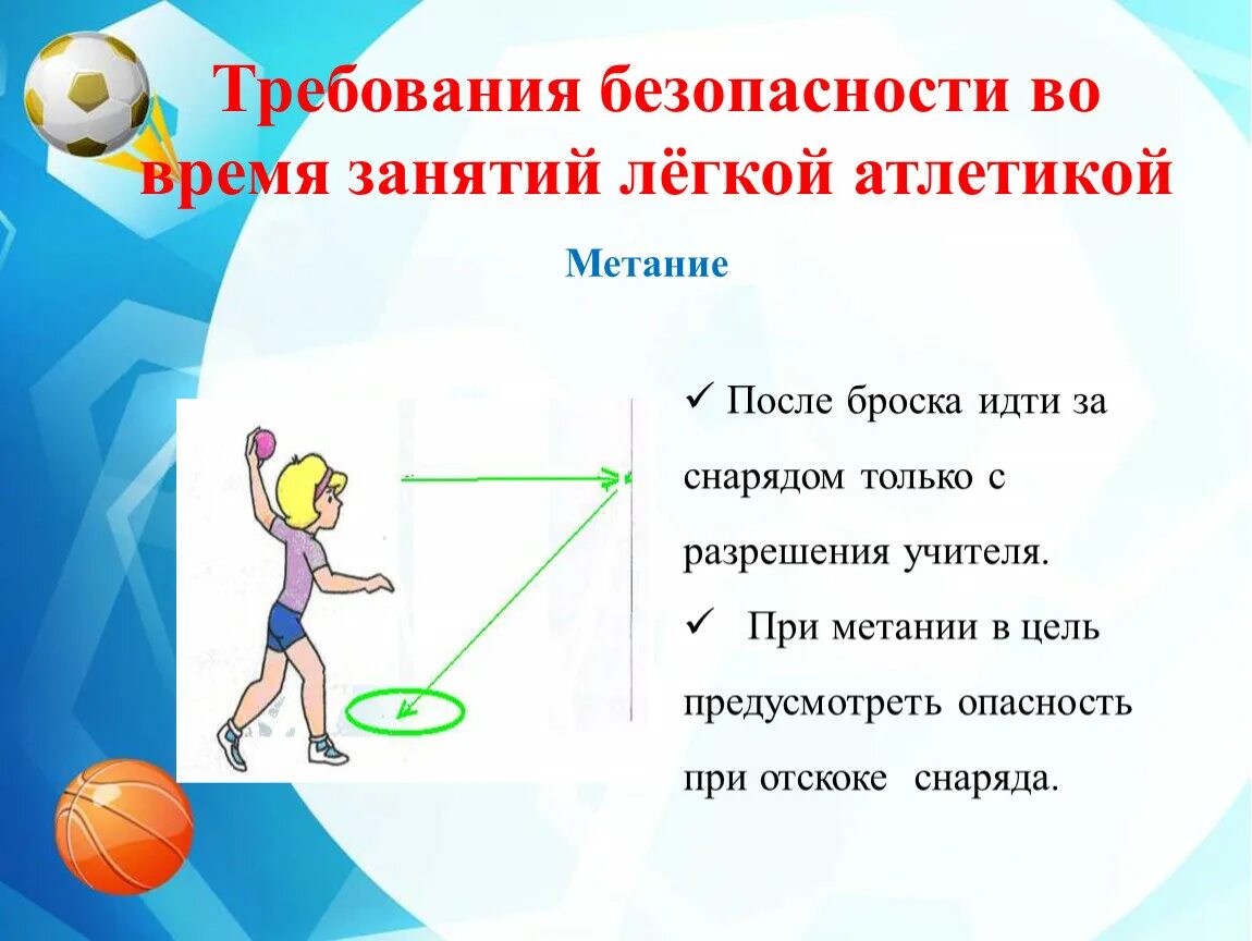 Техника безопасности по легкой атлетике метание мячом. Техника безопасности при занятиях легкой атлетикой метание. Техника безопасности на занятиях лёгкая атлетика по физкультуре. Техника безопасности при метании в легкой атлетике. Безопасность при занятиях легкой атлетикой