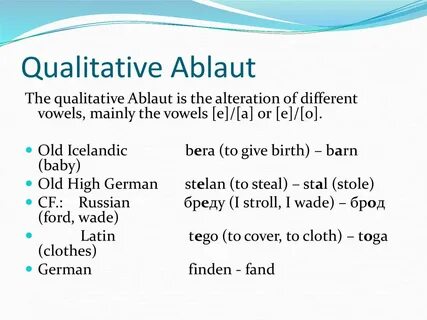 Old english vowels