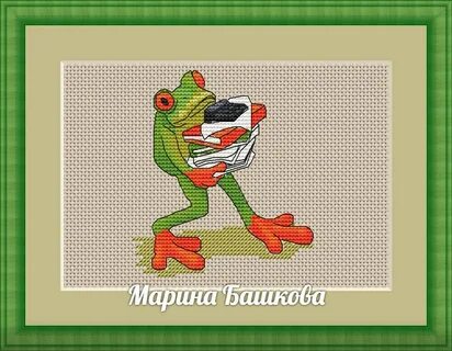 Лягушка крестиком