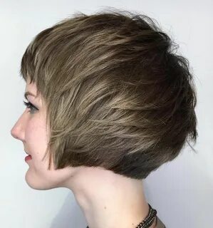 Pageboy Haircut with Layers Short Choppy Haircuts, Angled Bob Hairstyles, L...