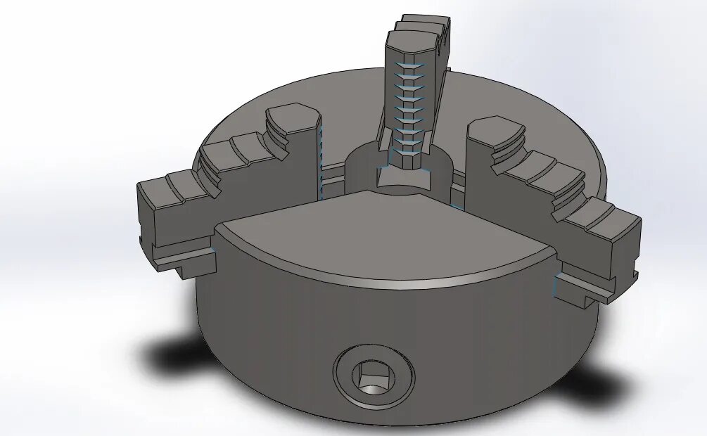 Токарный патрон 400 3-х кулачковый. Токарный патрон 250 трехкулачковый. Токарный патрон 125мм 3д модель. Патрон токарный 3-х кулачковый 7100-0035п к11-250с6 250 мм Griff b208166.