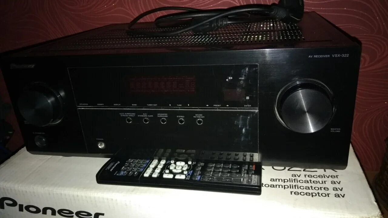 Ресивер Пионер VSX 322. Pioneer vsx 322