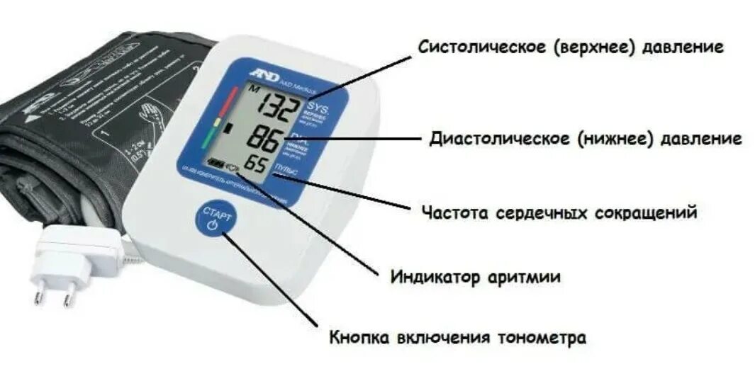 Давление куда. Схема измерения артериального давления тонометром. Измерение давления тонометром схема. Измерения артериального давления механическим тонометром схема. Тонометр полуавтомат схема.