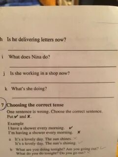 Which sentence is correct
