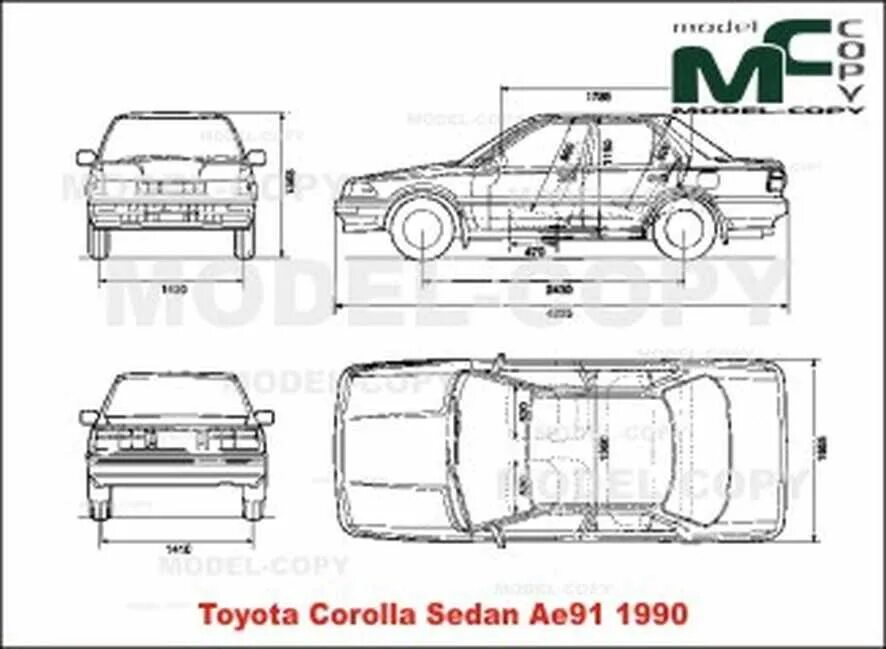 Размеры тойота спринтер. Toyota Carib 1990 чертёж. Тойота Королла 110 габариты. Toyota Sprinter Carib 95 чертеж. Чертеж Toyota Corolla e100.