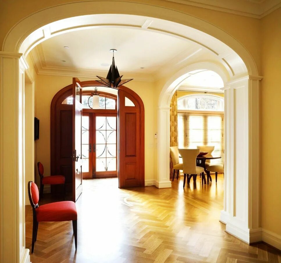 Красивые арки в квартире. Арка из декоративного кирпича. 41 на 2. Под аркой. Декор арки в квартире.