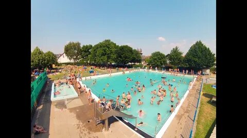Schwimmbad Ockstadt Friedberg Bad Nauheim Hessen Timelaps Gopro Zeitraffer,...