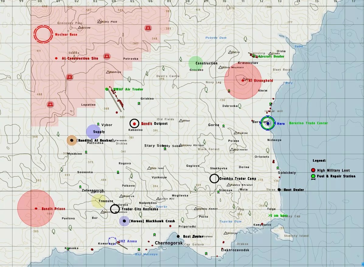 Dayz interactive map. Карта дейзи черноруссия 2025. карта dayz чернорусь.