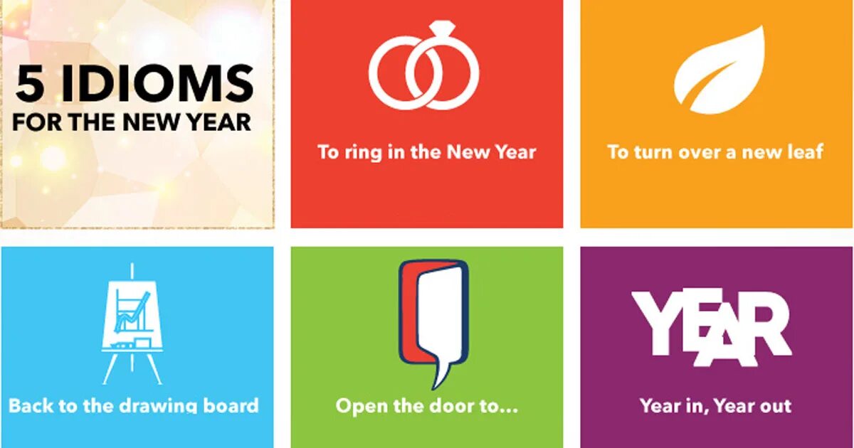 5 idioms. New year idioms. idioms about new year. to ring in the new year идиом.