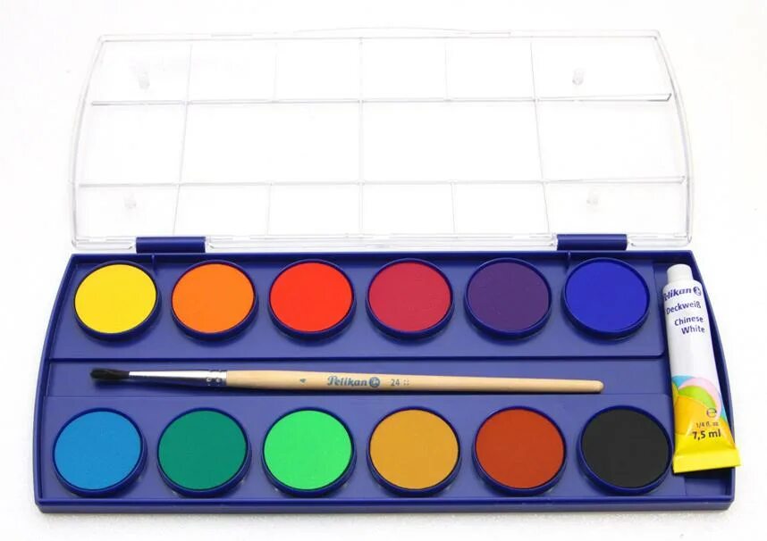 2 12 color. Краски paintbox. краски акварель в один ряд. colorbox краска. краски акварель 12 цветов вектор.