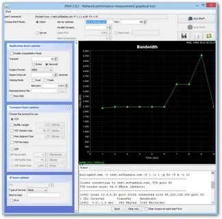 Iperf3 cygwin gui