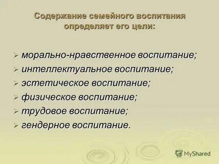 Расходы на содержание семьи