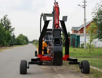 Прицепной мини экскаватор