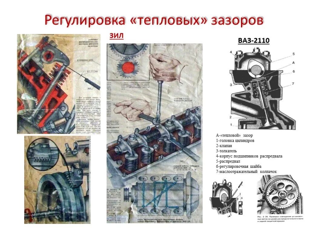 Регулировка тепловых зазоров двигателя