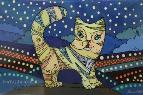 Фрески коты