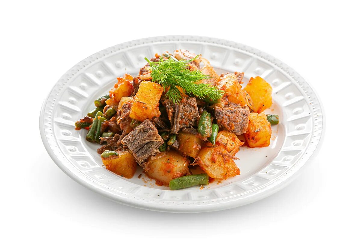 Говяжье жаркое. Говяжье жаркое. Говяжье жаркое. Жаркое с говядиной. Оджахури на сковороде.