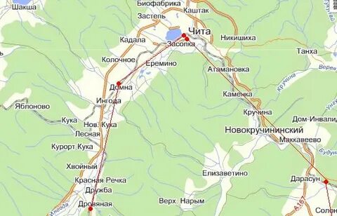 Чита балей расстояние