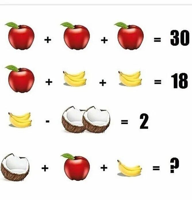 Яблоки задание 1 3