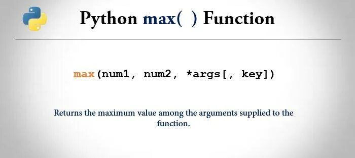 Max function