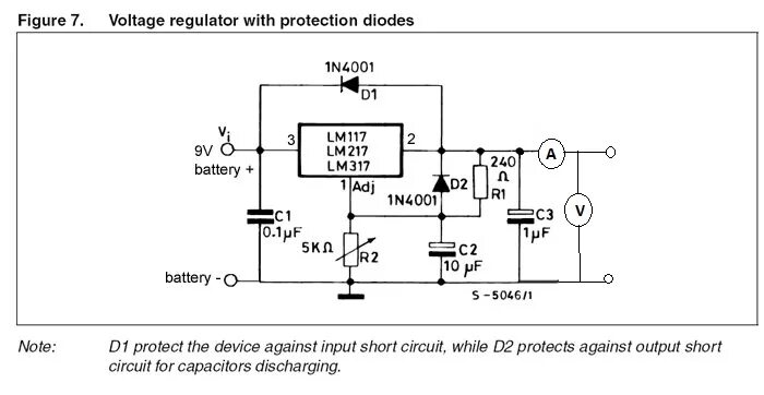 Lm317t регулятор напряжения характеристики схема подключения LM317 regulator with PNP pass transistor voltage drops when adding load Electr