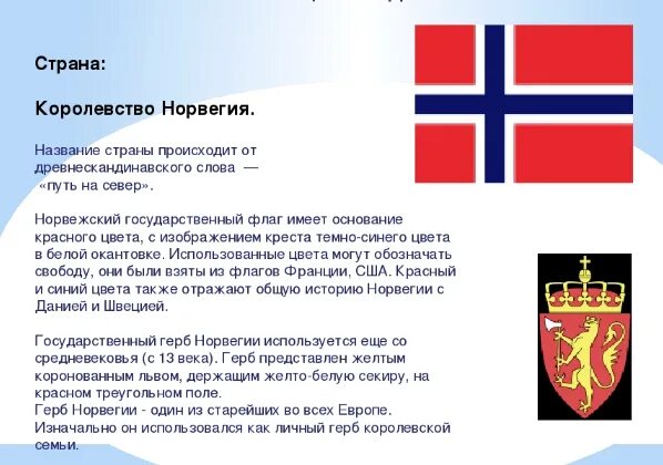 Норвегия о стране 3 класс. Флаг и герб Норвегии 3 класс окружающий мир. Норвегия символы страны. Норвегия столица флаг. Норвегия флаг и герб описание.