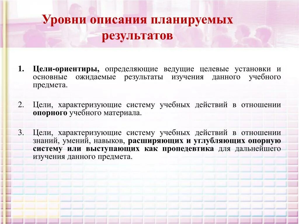 Последовательность уровень 1. Цели-ориентиры это. Планируемые Результаты и целевые ориентиры определения. Опишите уровни планирования. Ведущие целевые установки это.