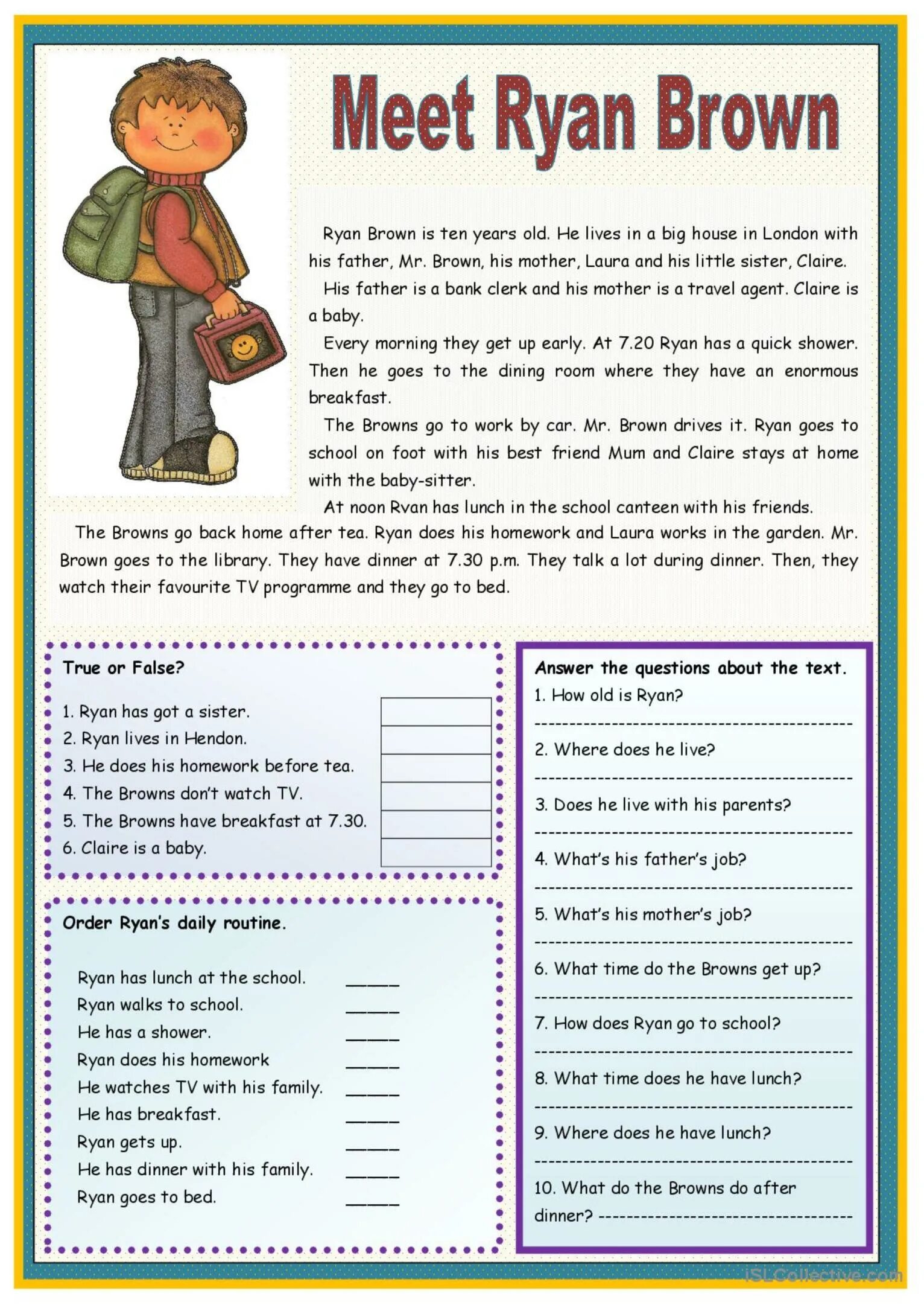 Worksheets чтение на английском. Тексты Worksheets. Английский язык Worksheets. Задания English for Elementary. To necessary tasks