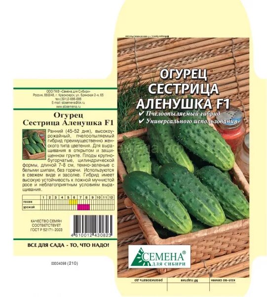 Сорт огурцов миринда описание