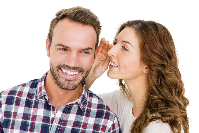 Man whispering